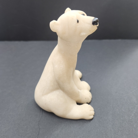 Vintage 1999 Quarry Critters Second Design Adorable  Polar Bear Figurine - Picture 9 of 12